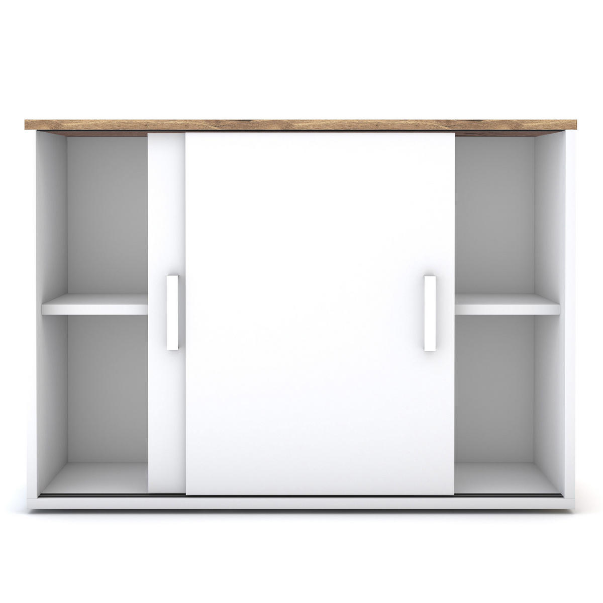 AKTENSCHRANK Schiebetürenschrank Allvia / Eiche Tabak - Eiche Wotan, Holz (100/72.5/44cm) - ASSMANN
