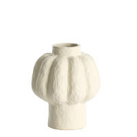 VASE Aliveri Weiß Ø21,5/25 cm - Weiß, Keramik (25cm) - Light & Living