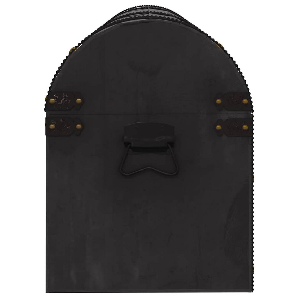 AUFBEWAHRUNGSTRUHE Massivholz Vintage-Stil 120/30/40 Cm - Schwarz, Holz (120/40/30cm) - vidaXL