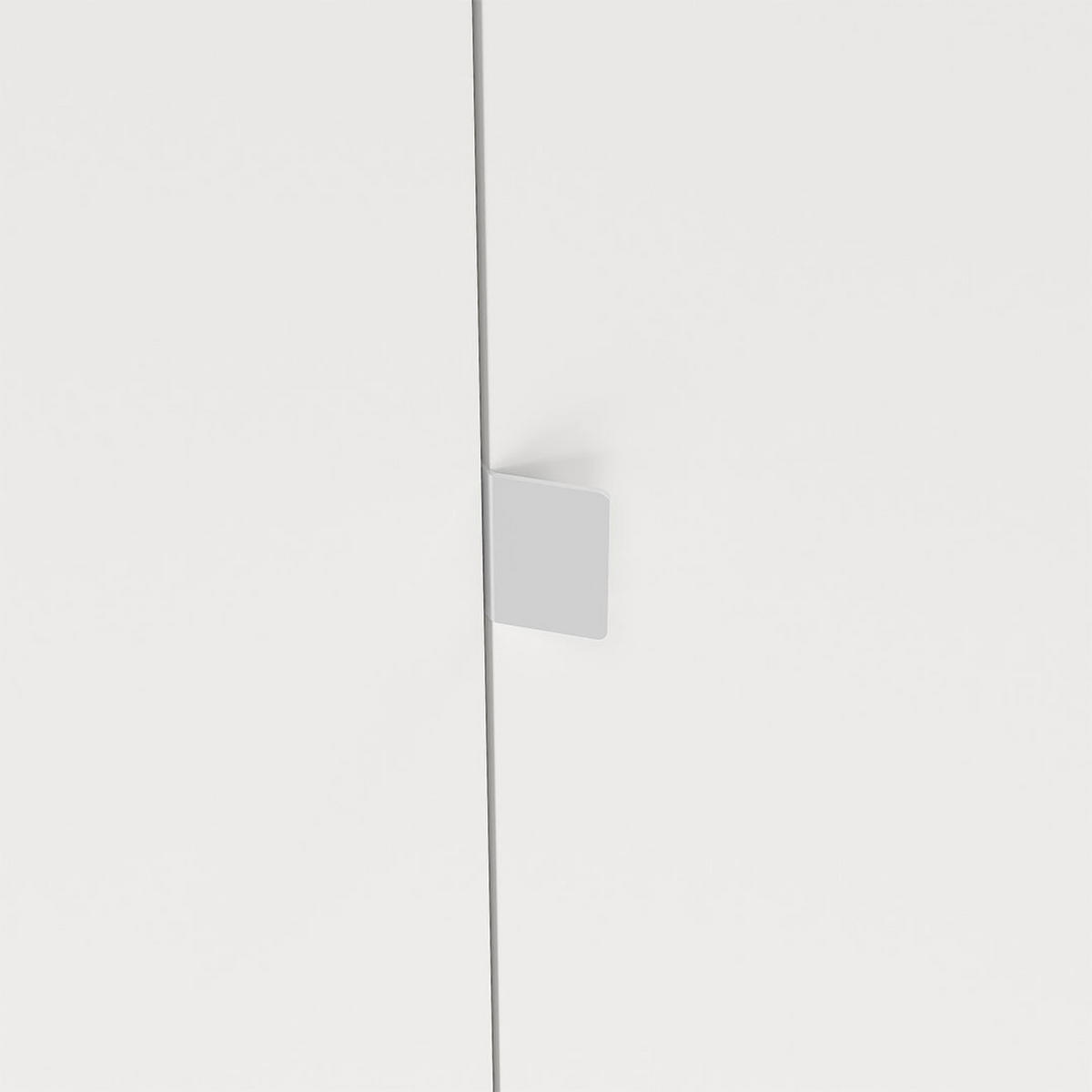 KLEIDERSCHRANK, Next, Weiß, Holzwerkstoff, 197 x 58 x 203 cm - Weiß, Holzwerkstoff (197/203/58cm) - ebuy24