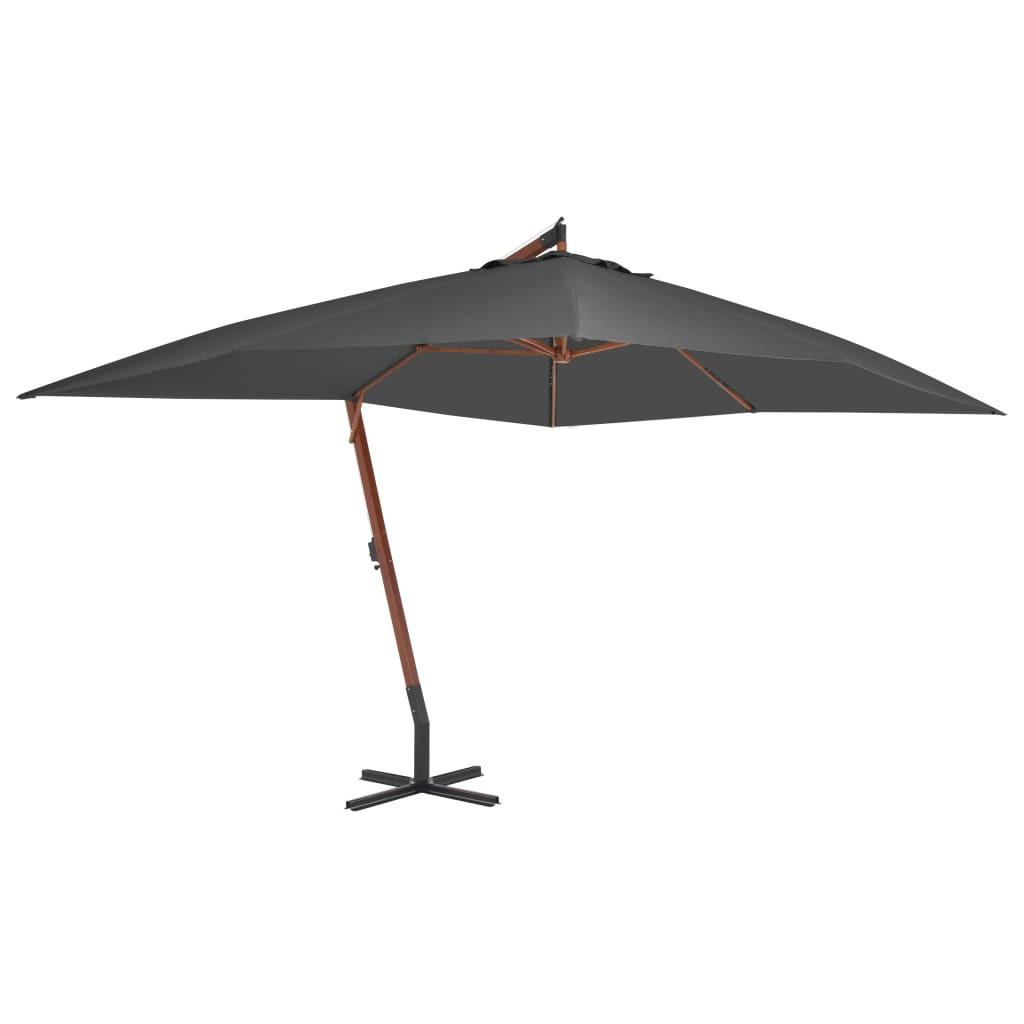 furnicato Ampelschirm Anthrazit 300x400 cm
