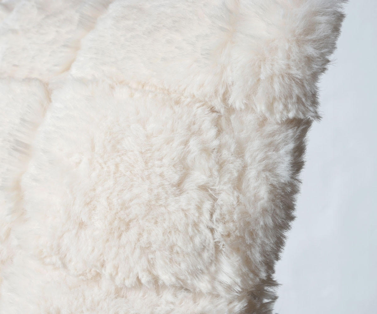 WOHNDECKE + KISSEN KARO 2-tlg. Weiß - Weiß, Textil (150/120cm) - MCW