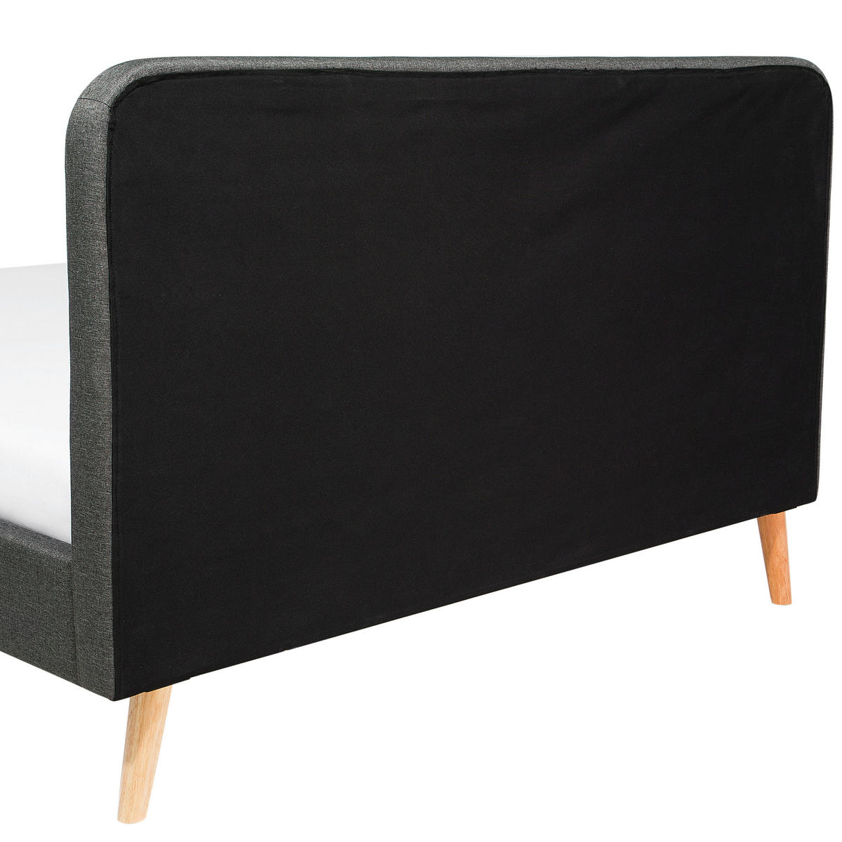 POLSTERBETT mit Lattenrost 140x200 cm Grau Rennes - Dunkelgrau, Textil (140/200cm) - Beliani