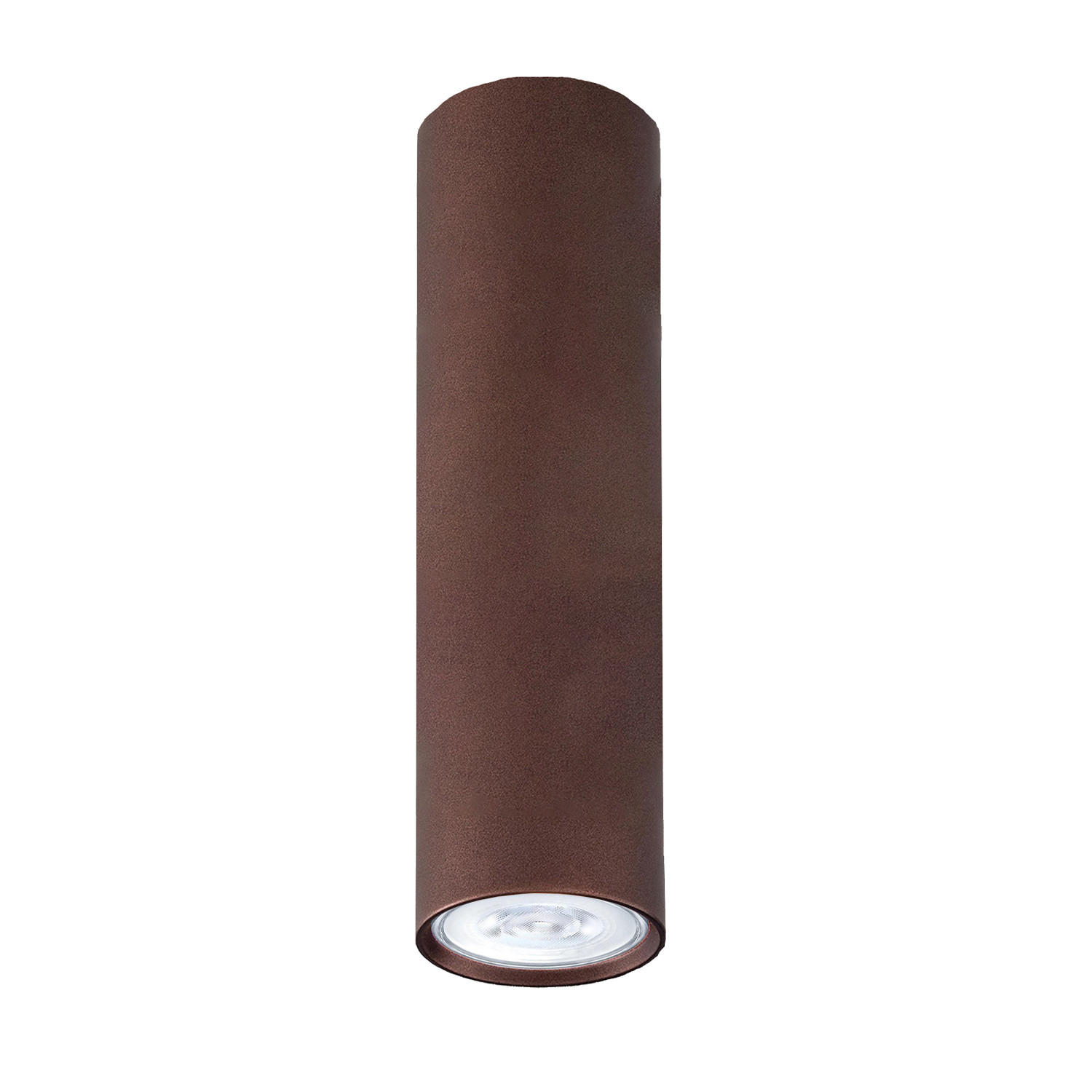 DECKENLEUCHTE - Dunkelbraun, Metall (6/6/40cm) - Lumicom