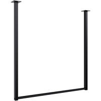 KLEIDERSTANGE 150x38x120 cm-edelstahl-Metall - Schwarz, Metall (7cm) - CLP