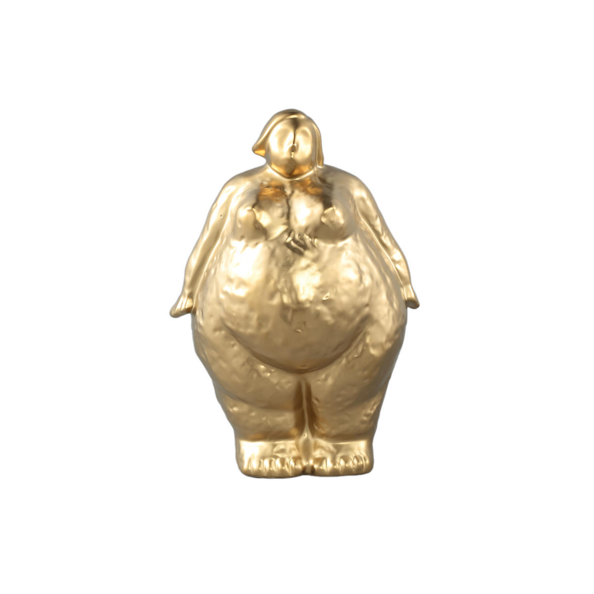 SKULPTUR Oday Gold 19/13.5/27cm - Goldfarben, Keramik (13.5/27/19cm) - PTMD Collection