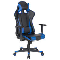 BÜROSTUHL Kunstleder Schwarz Gamer - Schwarz, Kunststoff/Textil (71/125/71cm) - Beliani