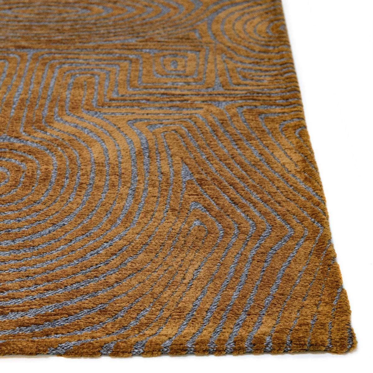 TEPPICH Gold Stone Lola&Moi 200/280 cm - Goldfarben, Kunststoff/Textil (200/280cm) - Lola&Moi