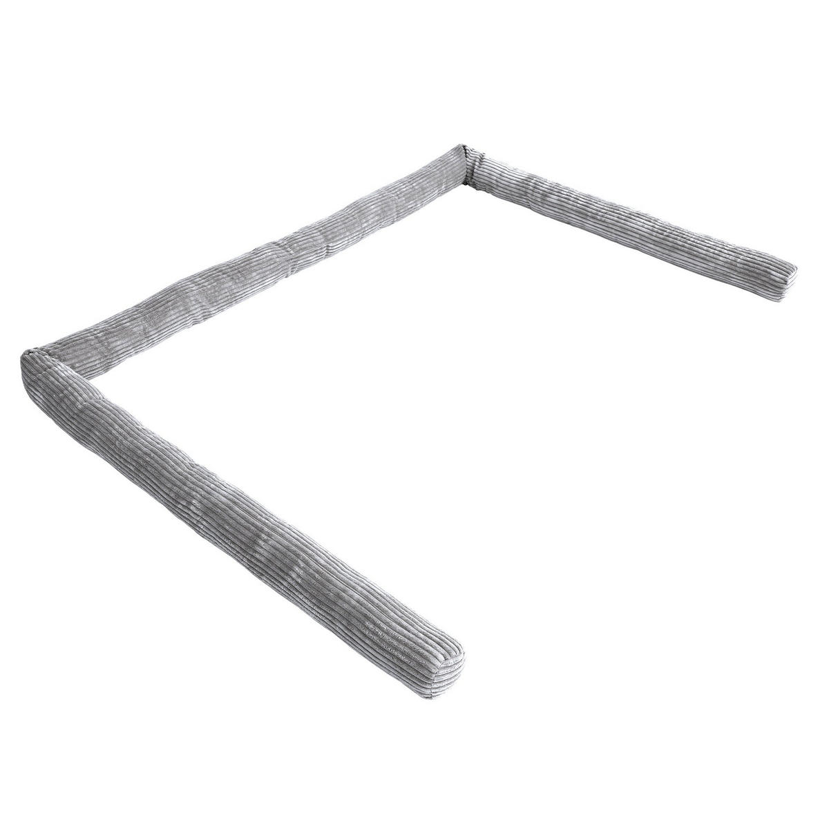 BETTUMRANDUNGSSCHUTZ Bettschlange aus Cord, 400 cm, Grau - Grau, Textil - MeowBaby