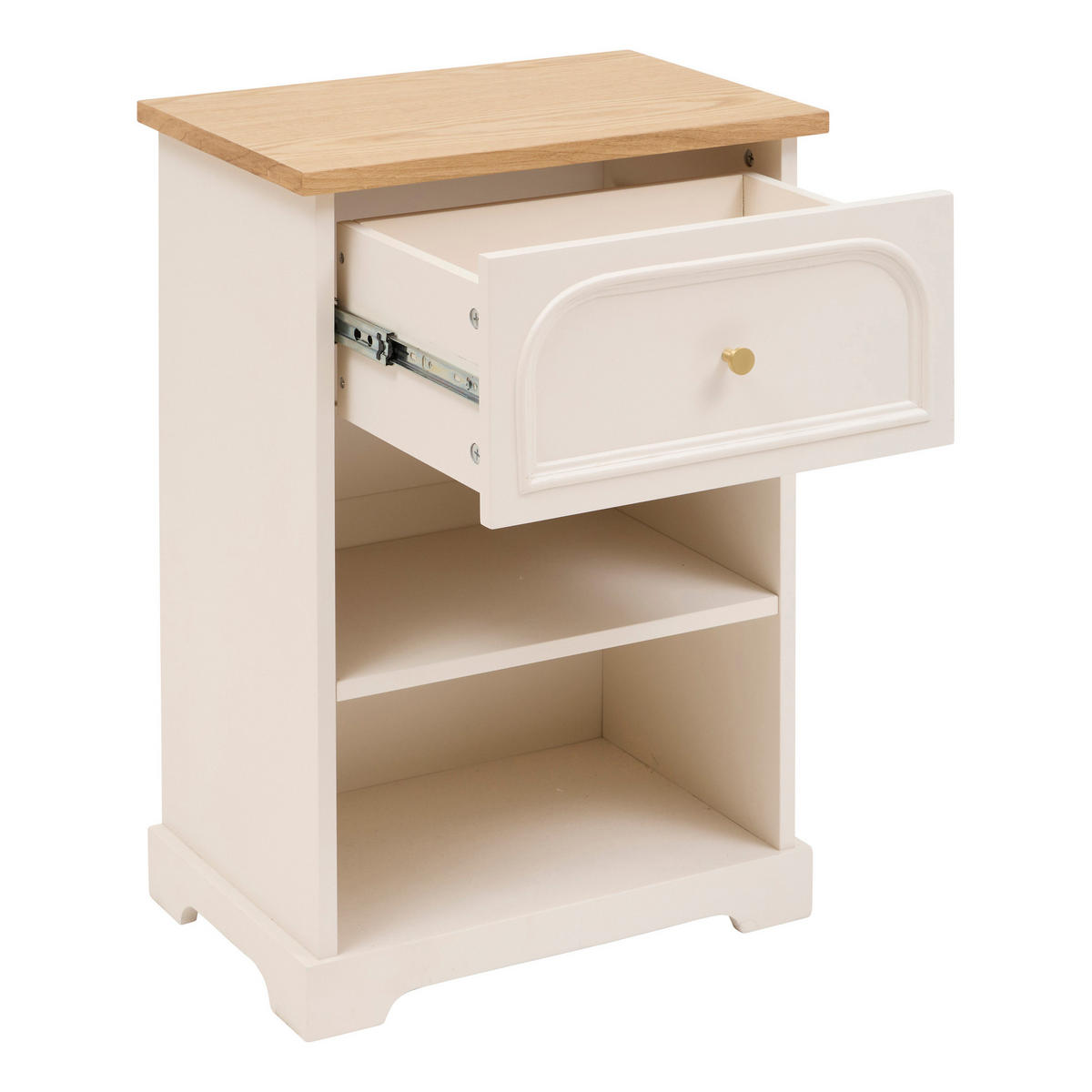 NACHTTISCH Mohea 45/30/67 cm - Beige, Holzwerkstoff (30/67/45cm) - Atmosphera Createur d´interieur