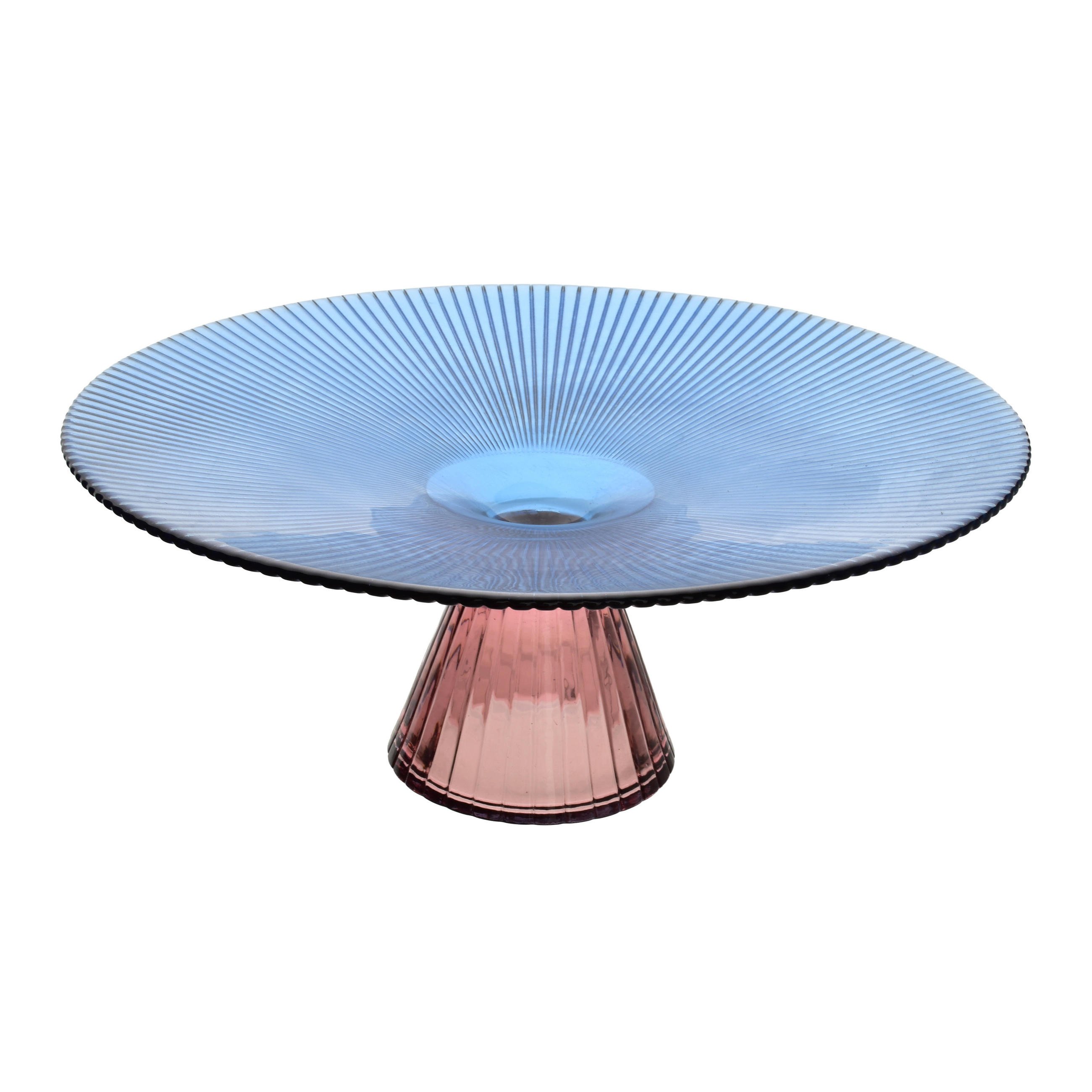 ETAGERE DAZ GLASS 26/10cm Glas - Blau, Glas (25/11/25cm) - Mondex