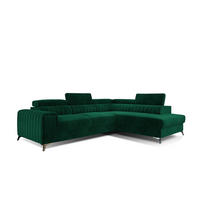 ECKSOFA - OLIVIER (Rechts, Grün) - Grün, Textil (275/205cm) - Möblo