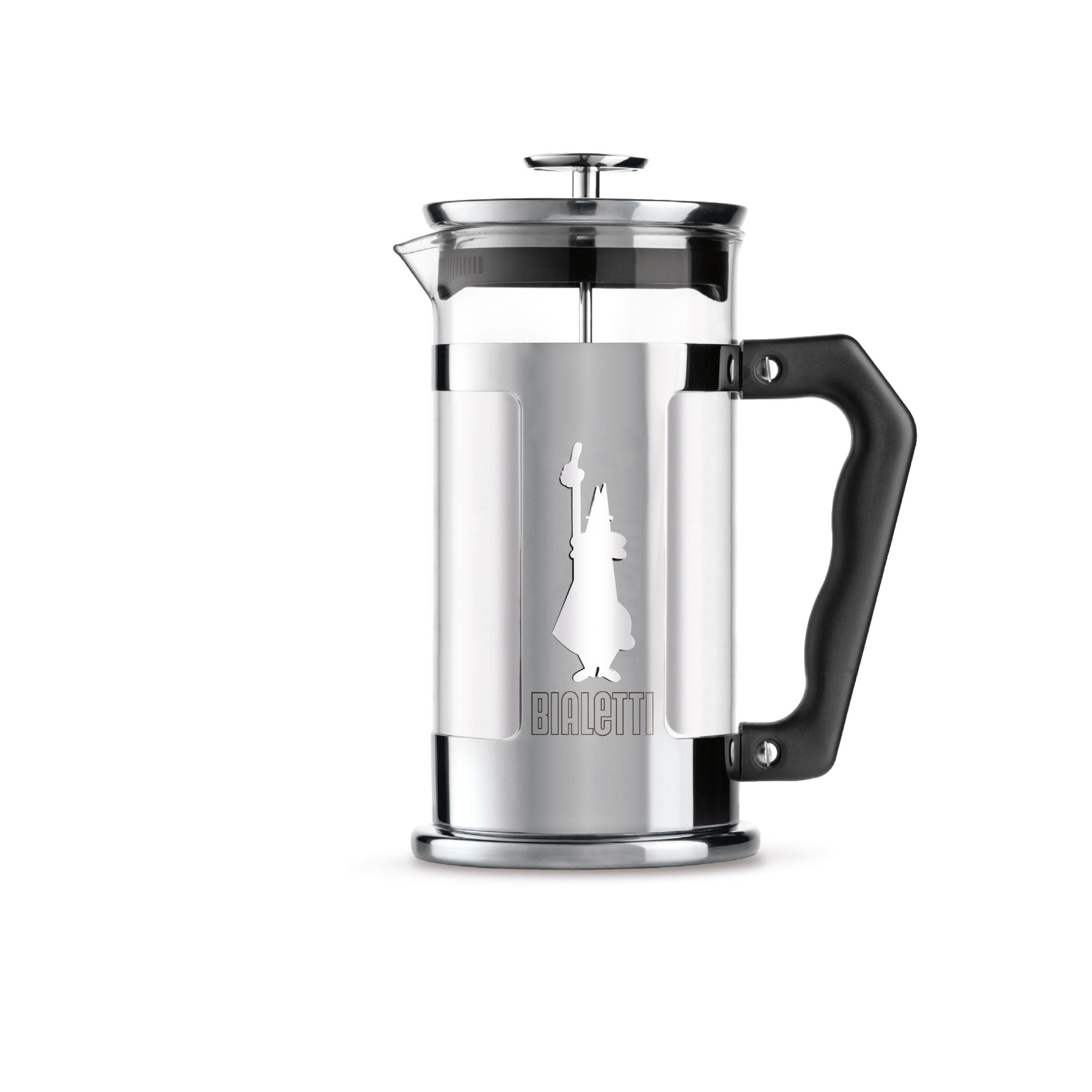 KAFFEEBEREITER Smart 1 L, Glas, Schwarz - Schwarz, Glas (14/22/14cm) - Bialetti