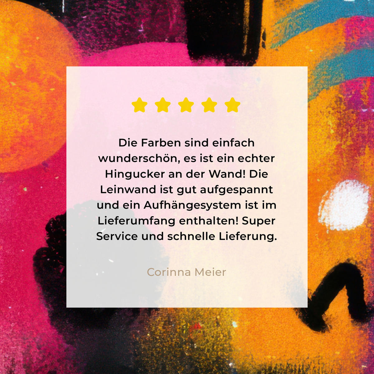 LEINWANDBILD Farbflächen - Formen - Bunt - Abstrakt Deko Groß 90x90 cm - Pink, Textil (90/90cm) - MuchoWow