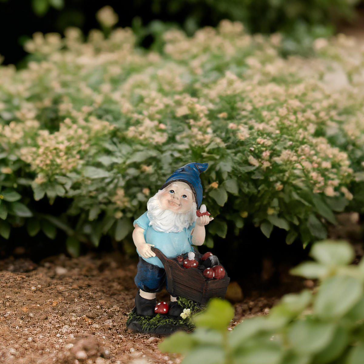 GARTENZWERG - Multicolor, Kunststoff (10.5/14.5/7cm) - Relaxdays