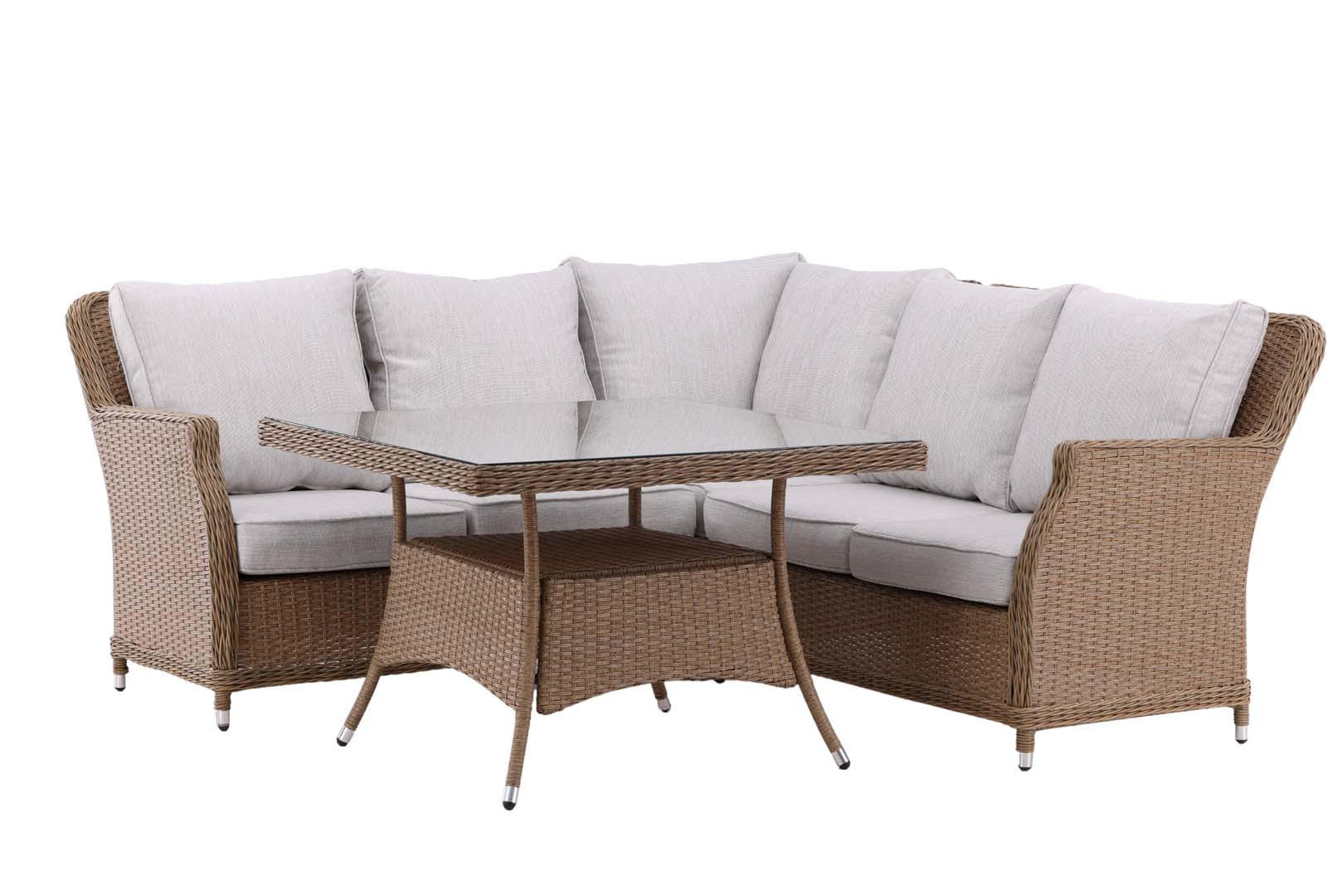 LOUNGE-SET beige - Beige, Holzwerkstoff - ebuy24