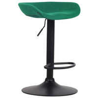 BARHOCKER Filz grün - Schwarz/Grün, Textil/Metall (52/67/43cm) - CLP