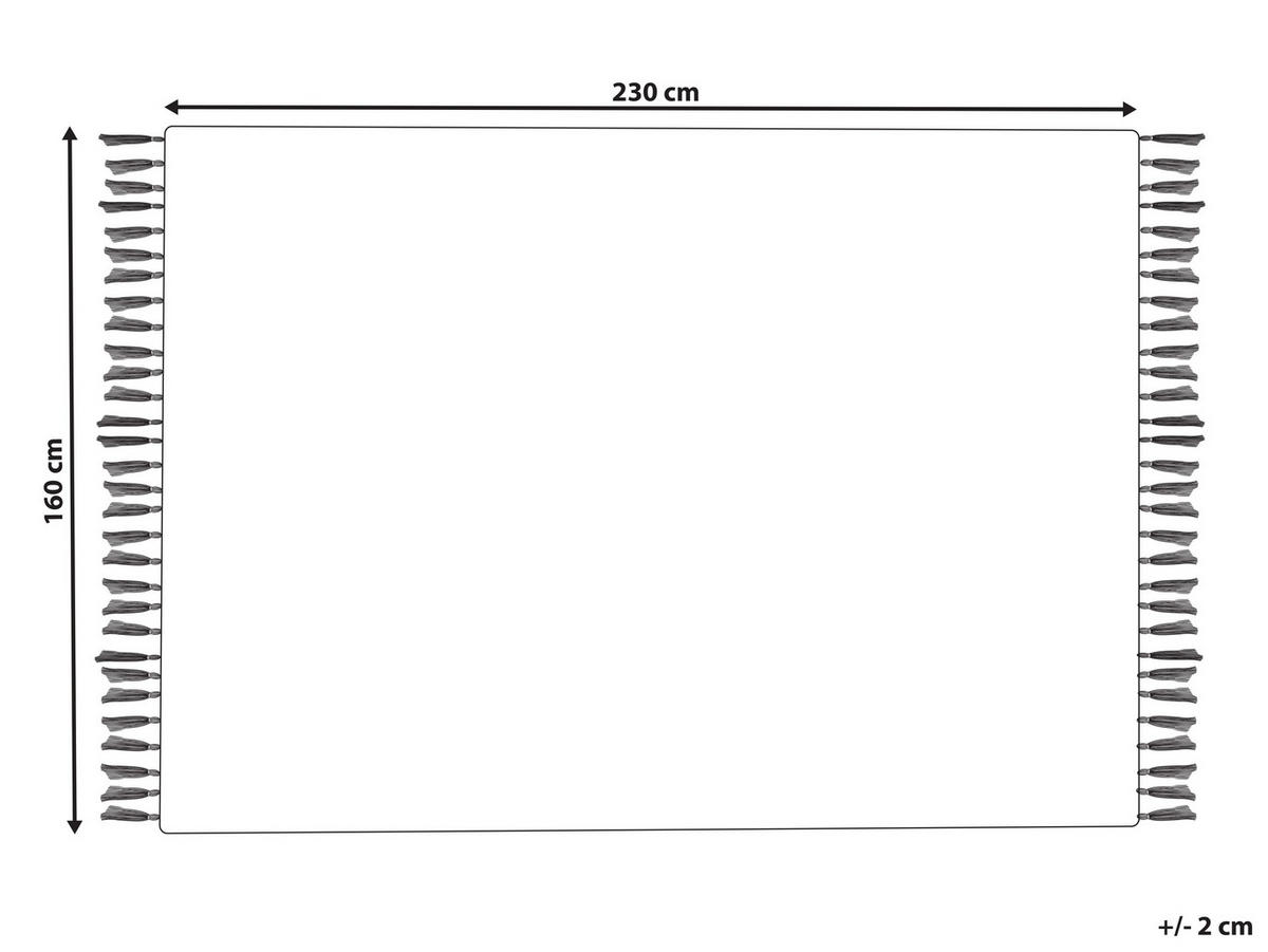 KURZFLOR-TEPPICH Niksar 230/160 cm - Multicolor, Textil (160/230cm) - Beliani