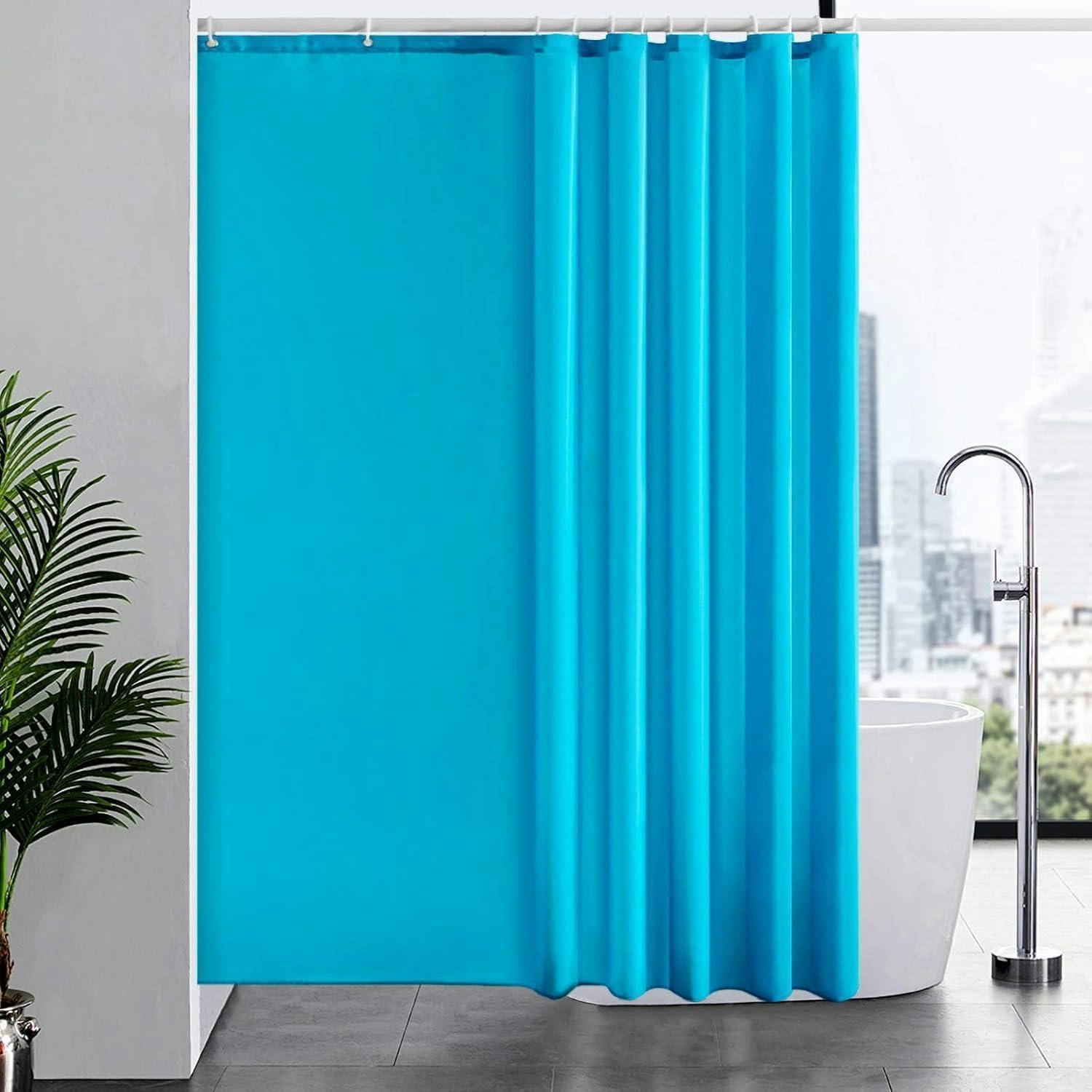 DUSCHVORHANG Textil Aquamarine 200 x 200 cm - Türkis, Textil (200/200cm)