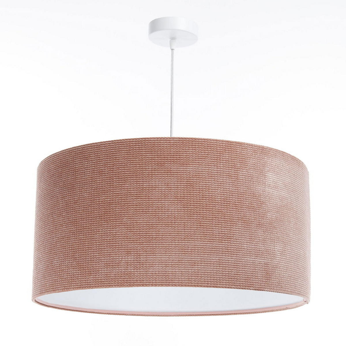 HÄNGELEUCHTE Rosa 40/20 cm - Pink/Weiß, Kunststoff (40/0.4/20cm) - ONZENO