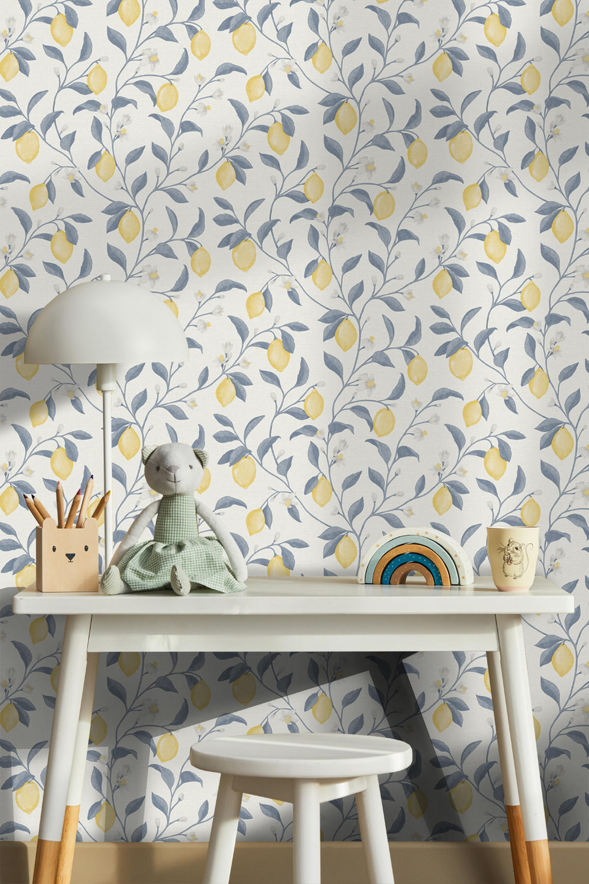 TAPETE Obst 53 cm x 10 m - Blau, Papier (53/1000cm) - Sanders & Sanders