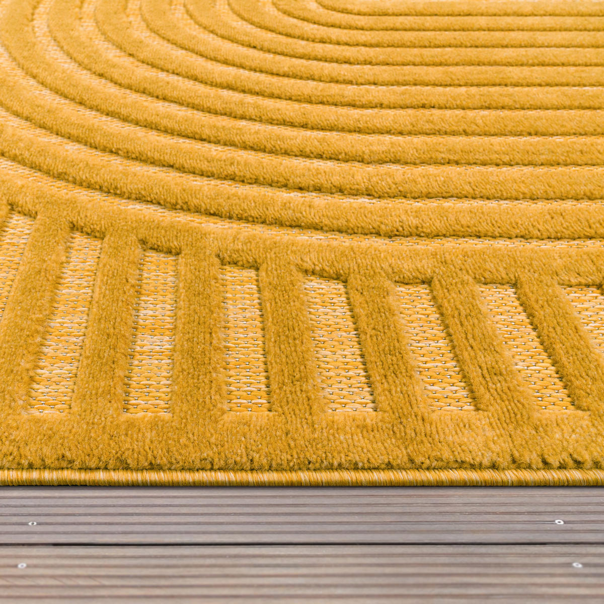 OUTDOORTEPPICH 60/100 cm Livorno 674 - Gelb, Textil (60/100cm) - Paco Home