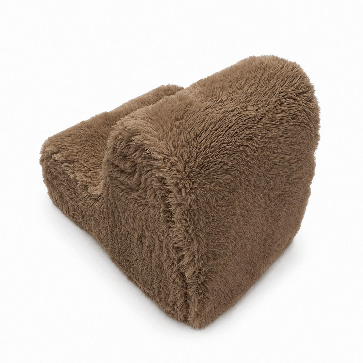 KINDERSESSEL Mammoth flauschig - Braun, Textil (40/50/60cm) - MeowBaby