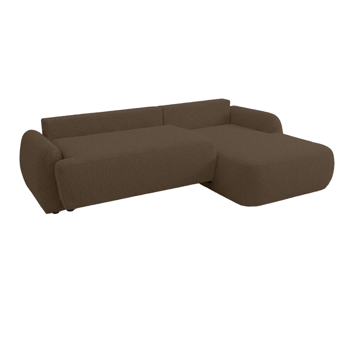 ECKSOFA MUNDUK II mit Schlaffunktion, Braun - Braun, Textil (260/184cm) - Fedve