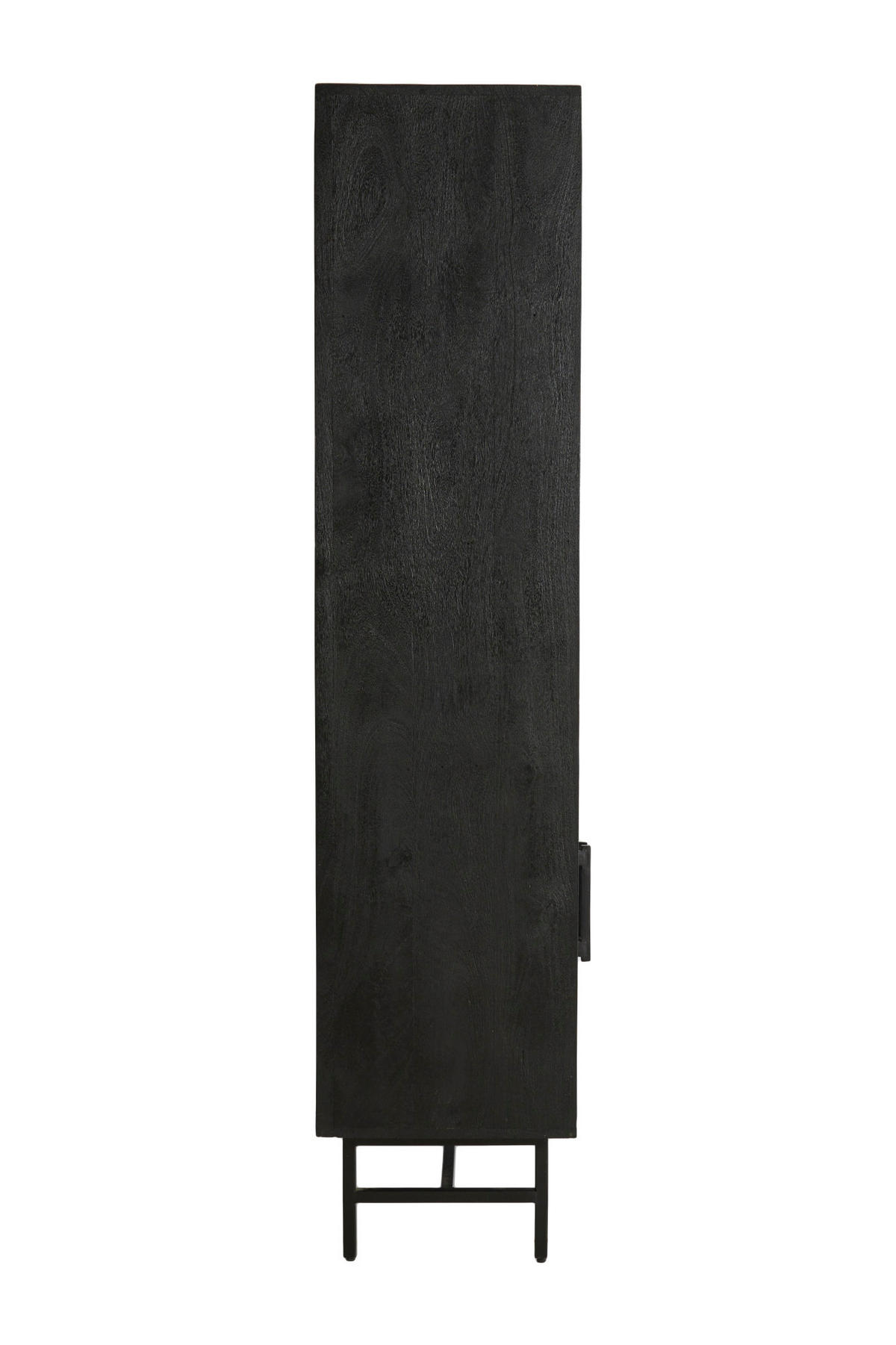 SCHRANK Dubaku Schwarz 100/40/180 cm - Schwarz, Holz (40/180/100cm) - Light & Living