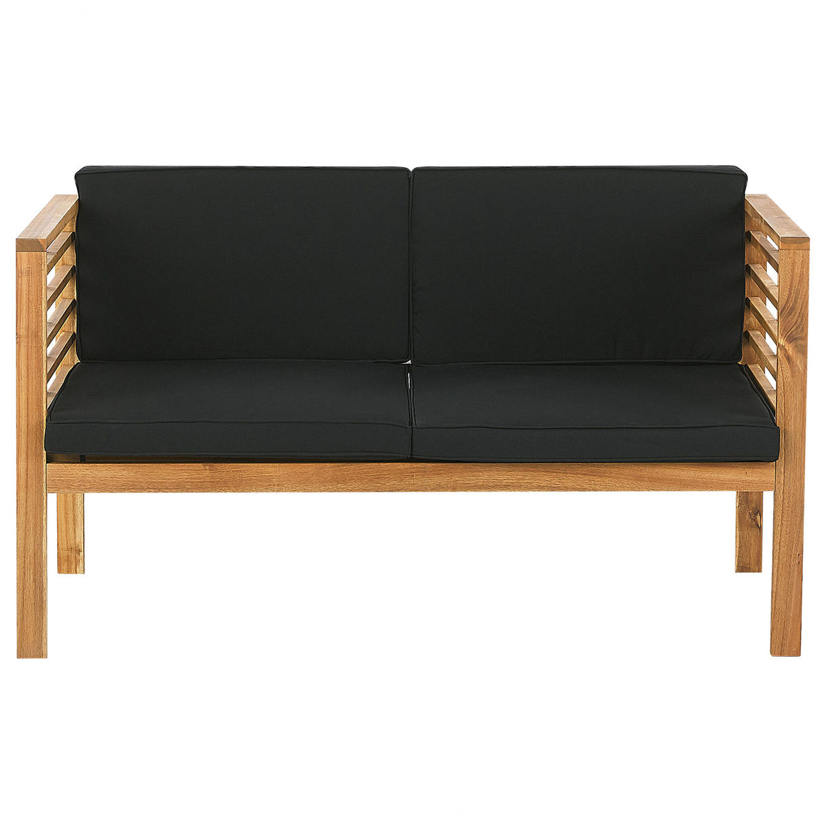 4-SITZER LOUNGE SET Akazienholz Hellbraun Pacific - Hellbraun, Holz - Beliani