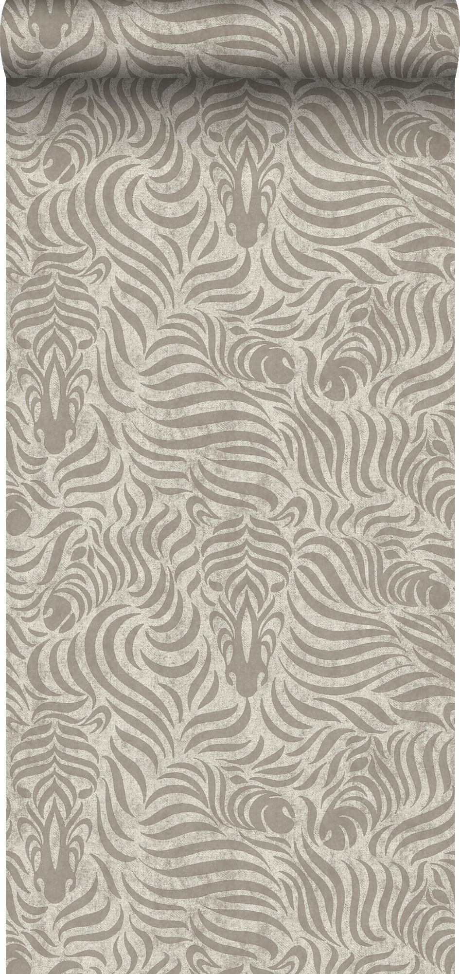 TAPETE Zebras 53 cm x 10 m - Grau, Papier (53/1000cm) - Sanders & Sanders