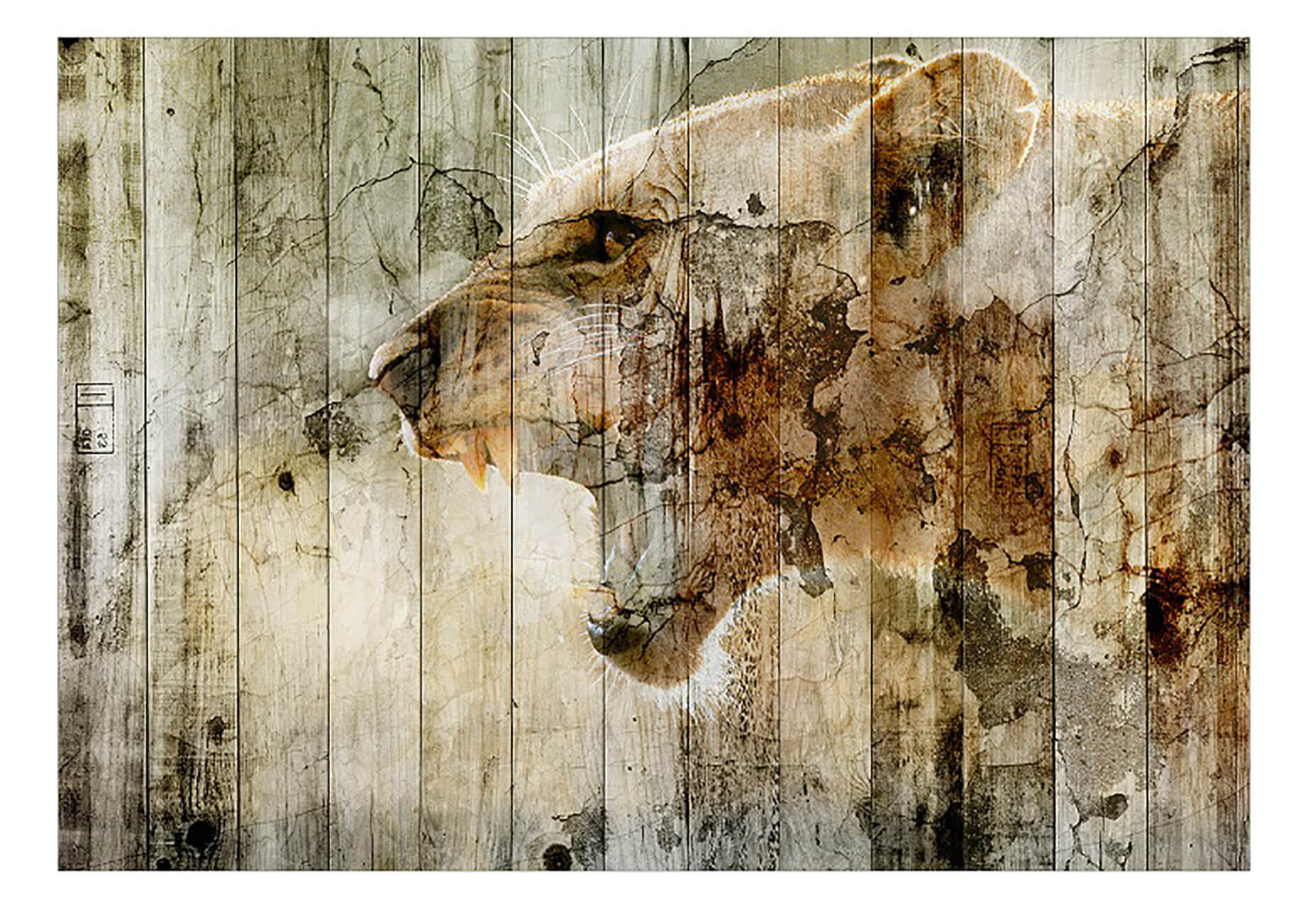 SELBSTKLEBENDE FOTOTAPETE 441/315 cm - Beige/Braun, Textil (441/1cm) - KUNSTLOFT
