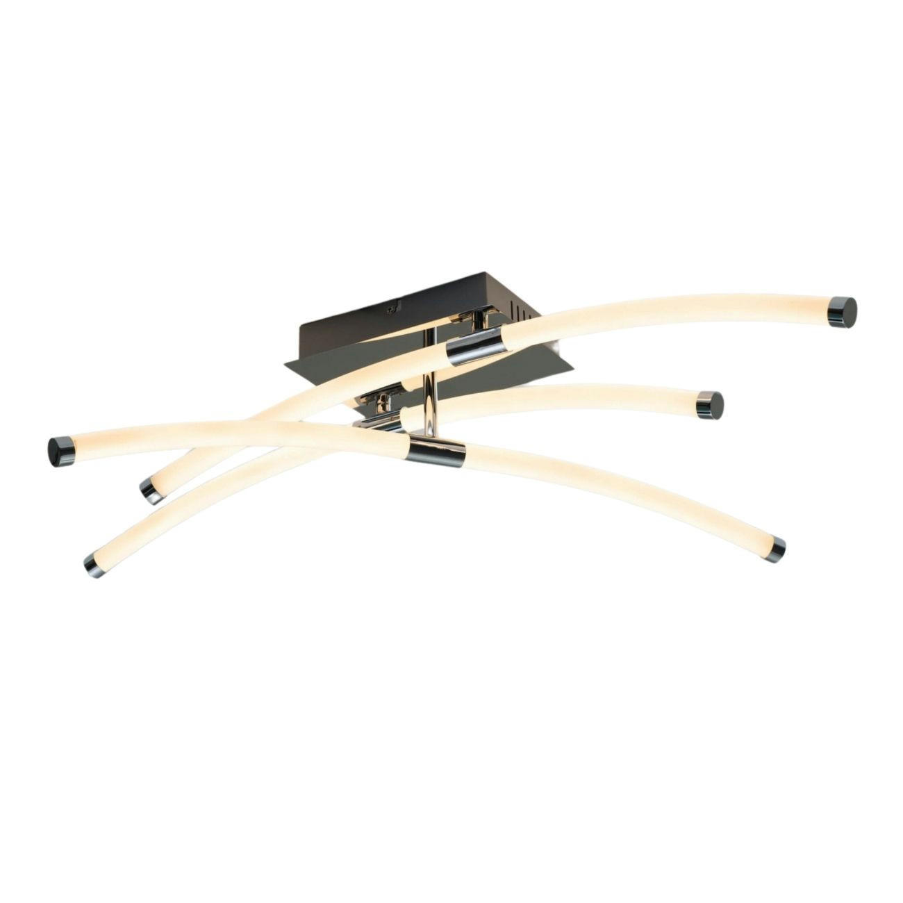 DECKENLEUCHTE Adrianna, Silber/Chrom, 77cm - Chromfarben, Metall (77/14/19cm) - KOSILUM