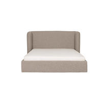 POLSTERBETT mit Bettkasten und Matratze VELUNA, Naturfarben, 180x200 cm - Naturfarben, Textil (180/200cm) - KS Home Concept