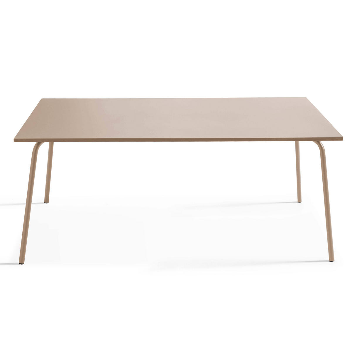 GARTENSET 9-tlg., Taupe/Elfenbein - Taupe, Metall - Oviala
