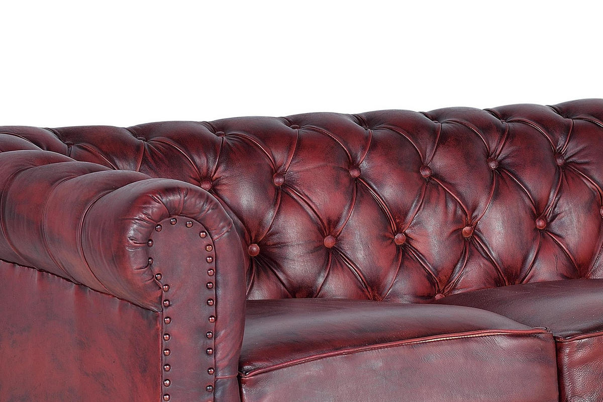 SOFA aus Leder und Metall - Braun, Fell (86/72/200cm) - Giner y Colomer
