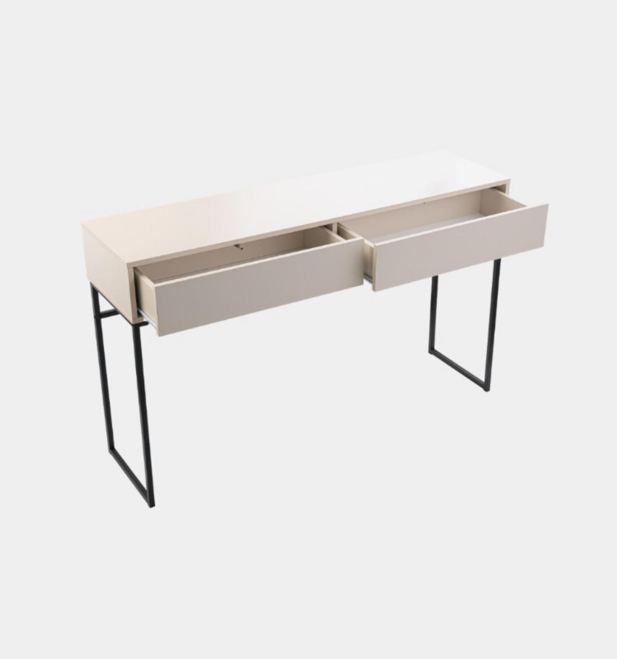 KONSOLENTISCH AZIR mit 137 / 83 / 37, Beige - Beige, Holzwerkstoff (37/137/83cm) - MASSENO