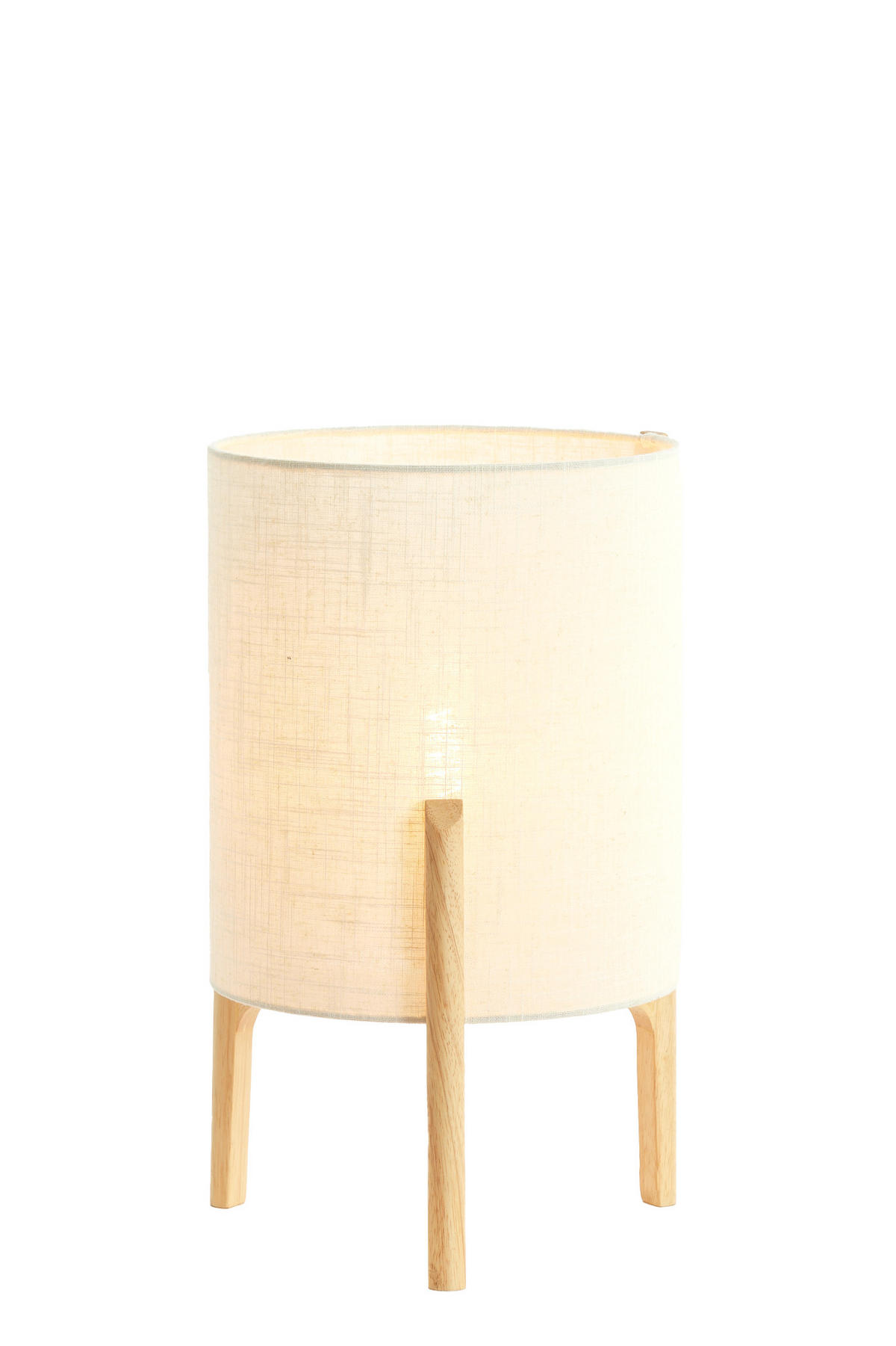 TISCHLAMPE Litto Braun Ø28/44 cm - Braun, Holz (28/28/44cm) - Light & Living