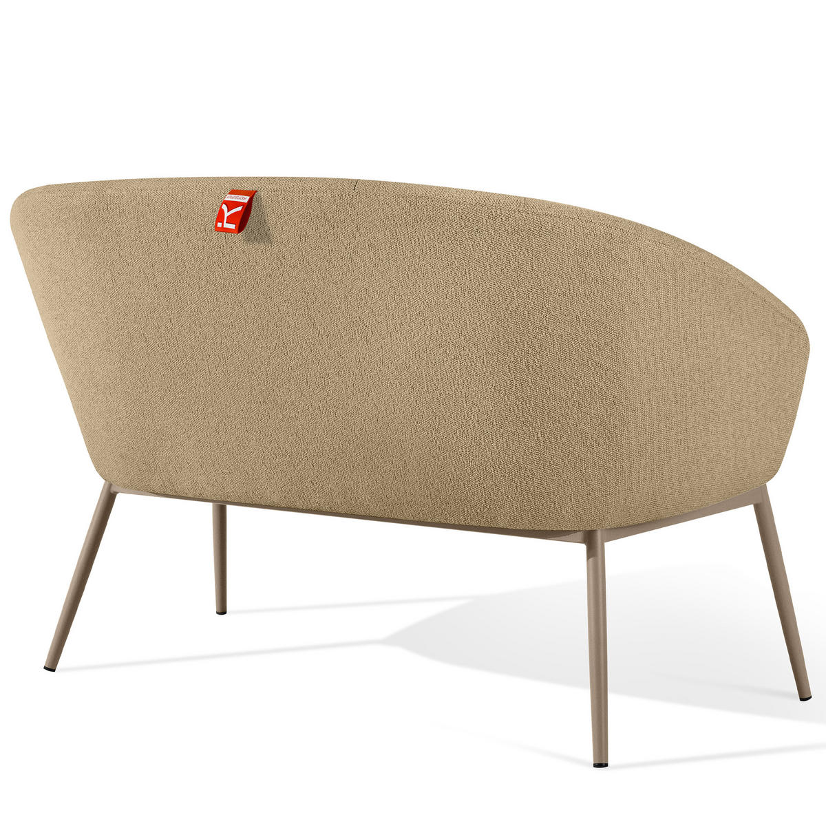 GARTENSOFA SOLIS Loungesofa, - Beige, Textil/Metall (118/76/66cm) - KONSIMO®
