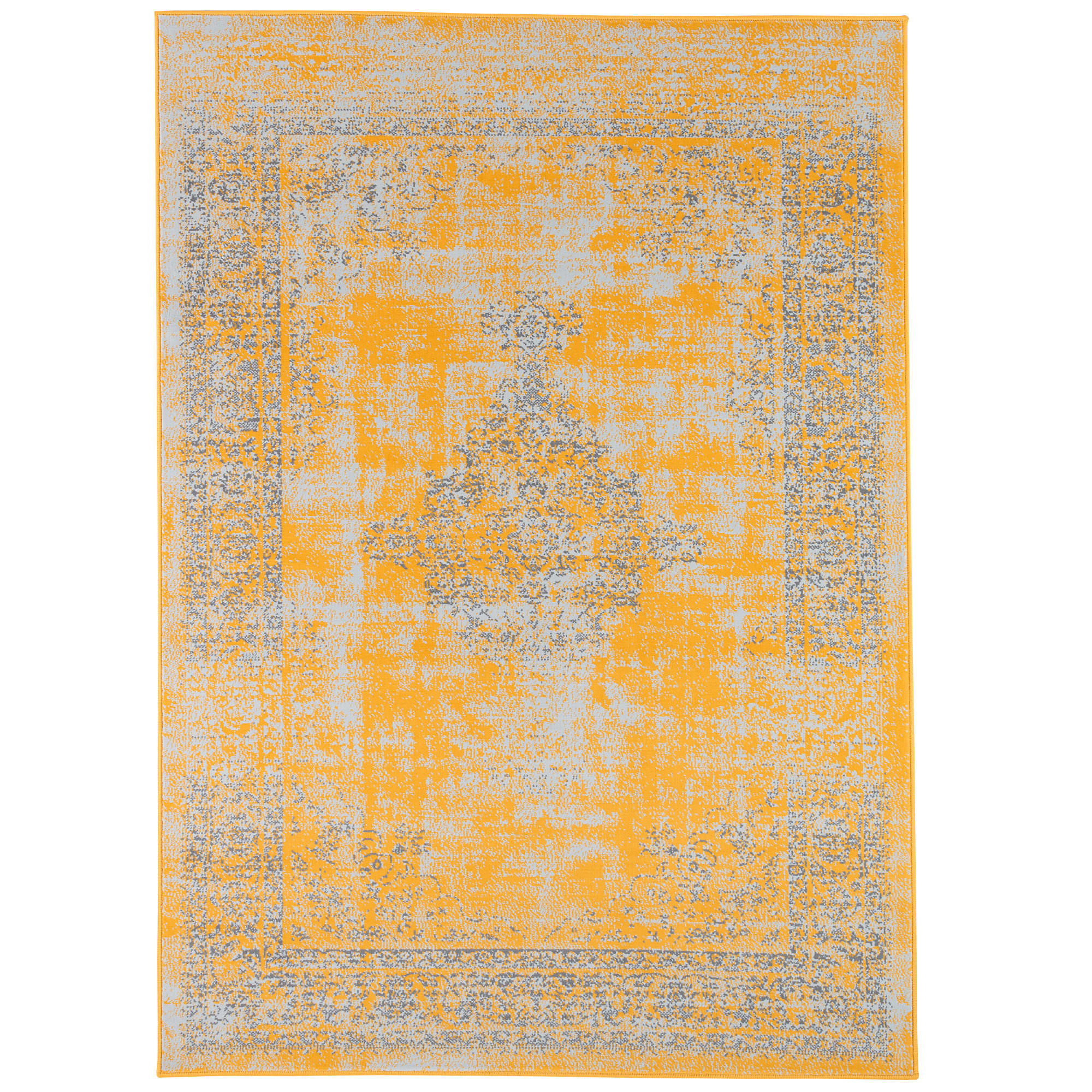 DESIGNER TEPPICH PASSION VINTAGE BORDÜRE - Dunkelgelb, Textil (80/150cm) - Pergamon