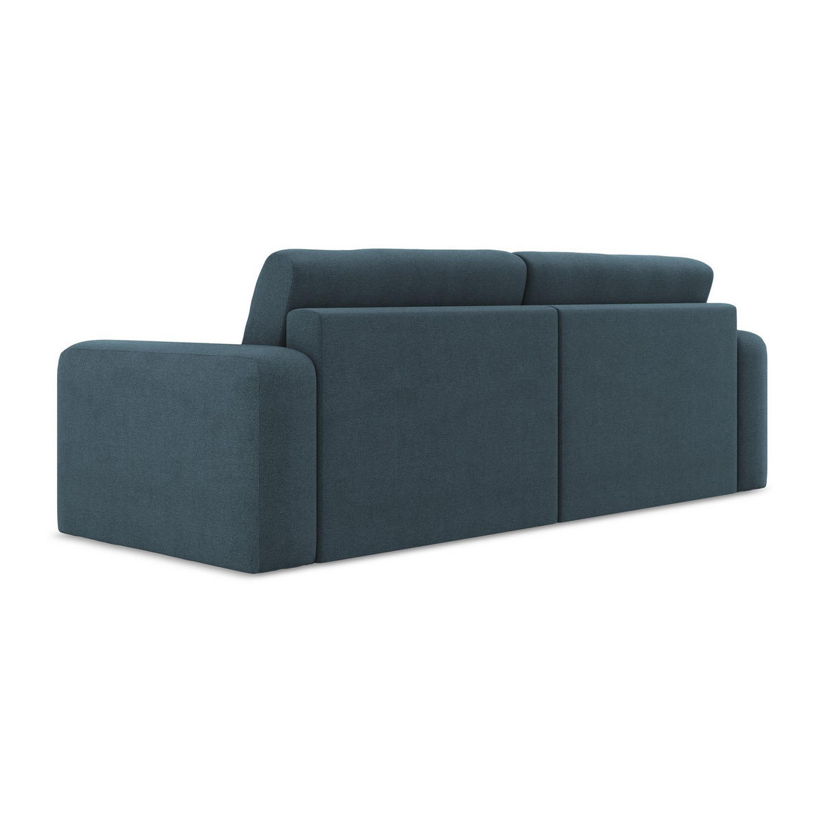 3-SITZER SOFA mit Schlaffunktion Strukturstoff Stoff Blau - Blau/Pink, Kunststoff/Textil (244/79/102cm) - LaMiaSofa