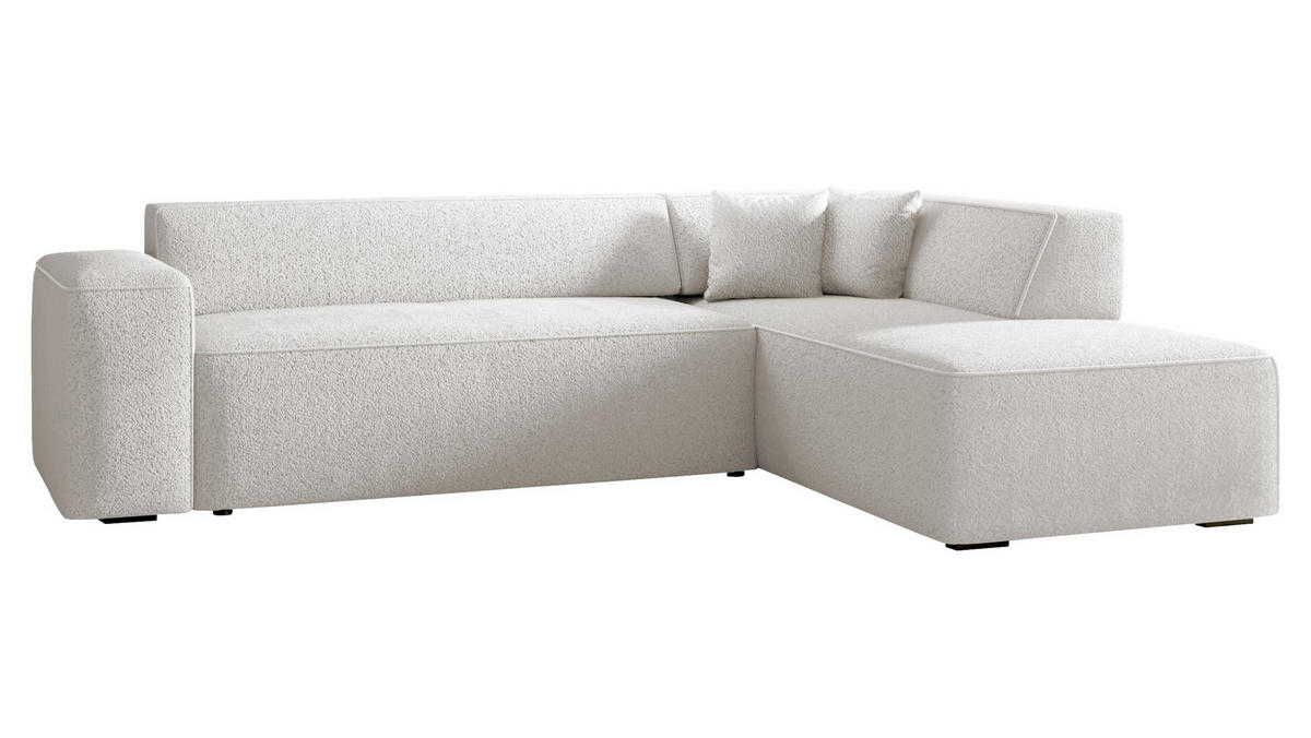 ECKSOFA Lordin Premium, Seite: Rechts - Creme, Holz/Textil (267/205cm) - MIRJAN24