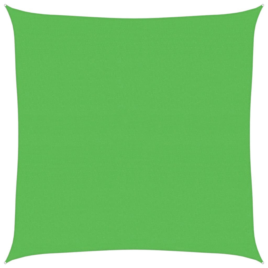 SONNENSEGEL 160 g/m² Hellgrün 4,5x4,5 m HDPE - Grün, Textil (450/450cm) - furnicato