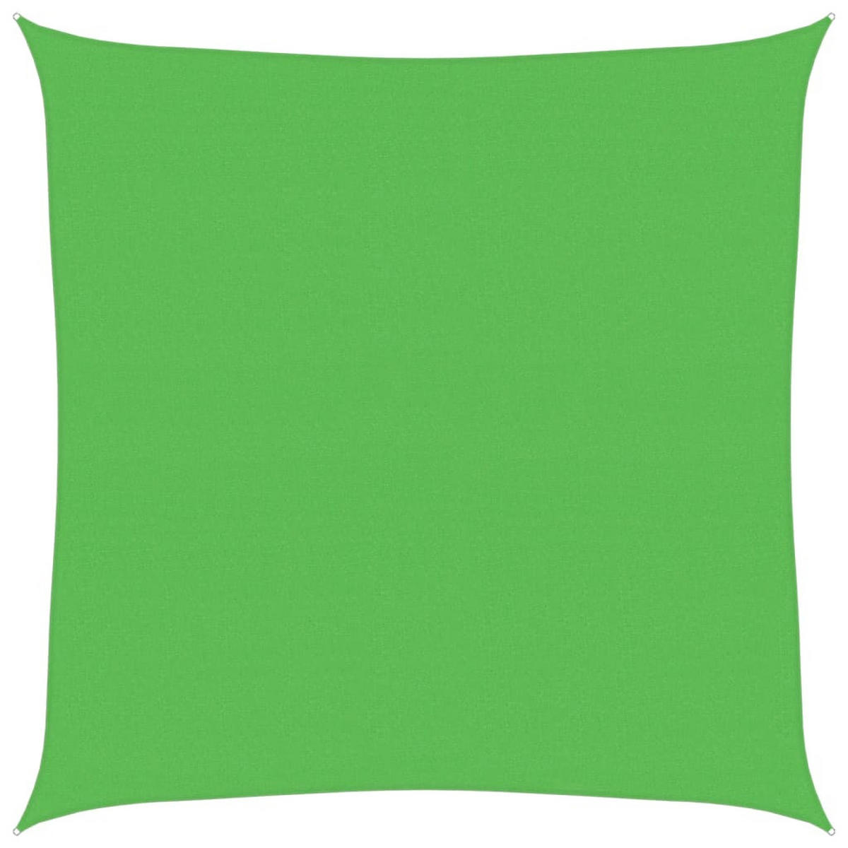 SONNENSEGEL 160 g/m² Hellgrün 4,5x4,5 m HDPE - Grün, Textil (450/450cm) - furnicato