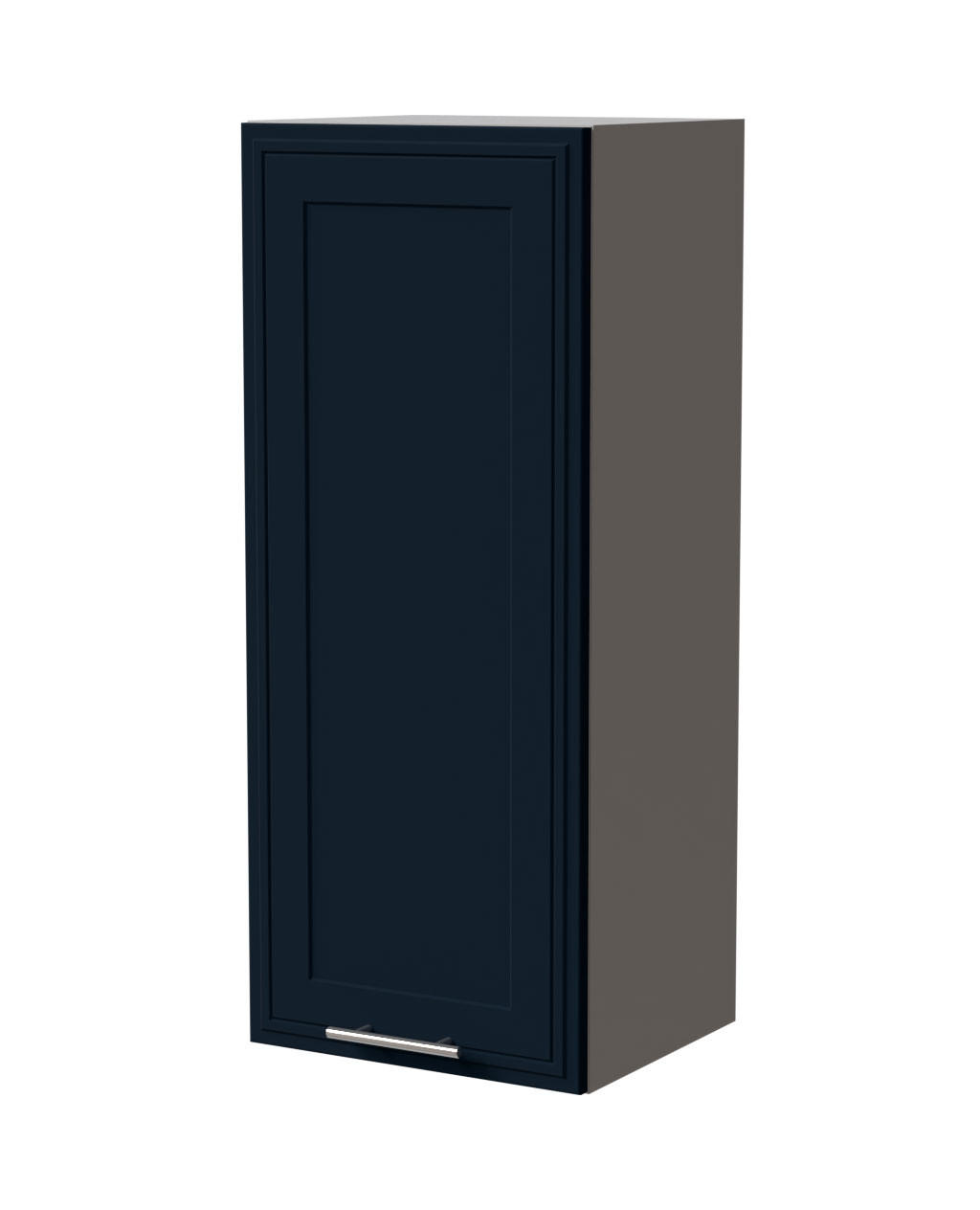 HÄNGESCHRANK Salo W4/40 Grau / Indigo Matt 40 / 32,5 / 96cm - Dunkelblau/Grau, Holz/Holzwerkstoff (40/96/32.5cm) - Feldmann-Wohnen