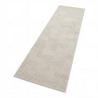 FLACHWEBETEPPICH Boho Creme 80 x 250 cm - Creme, Kunststoff (80/250cm) - TT Home