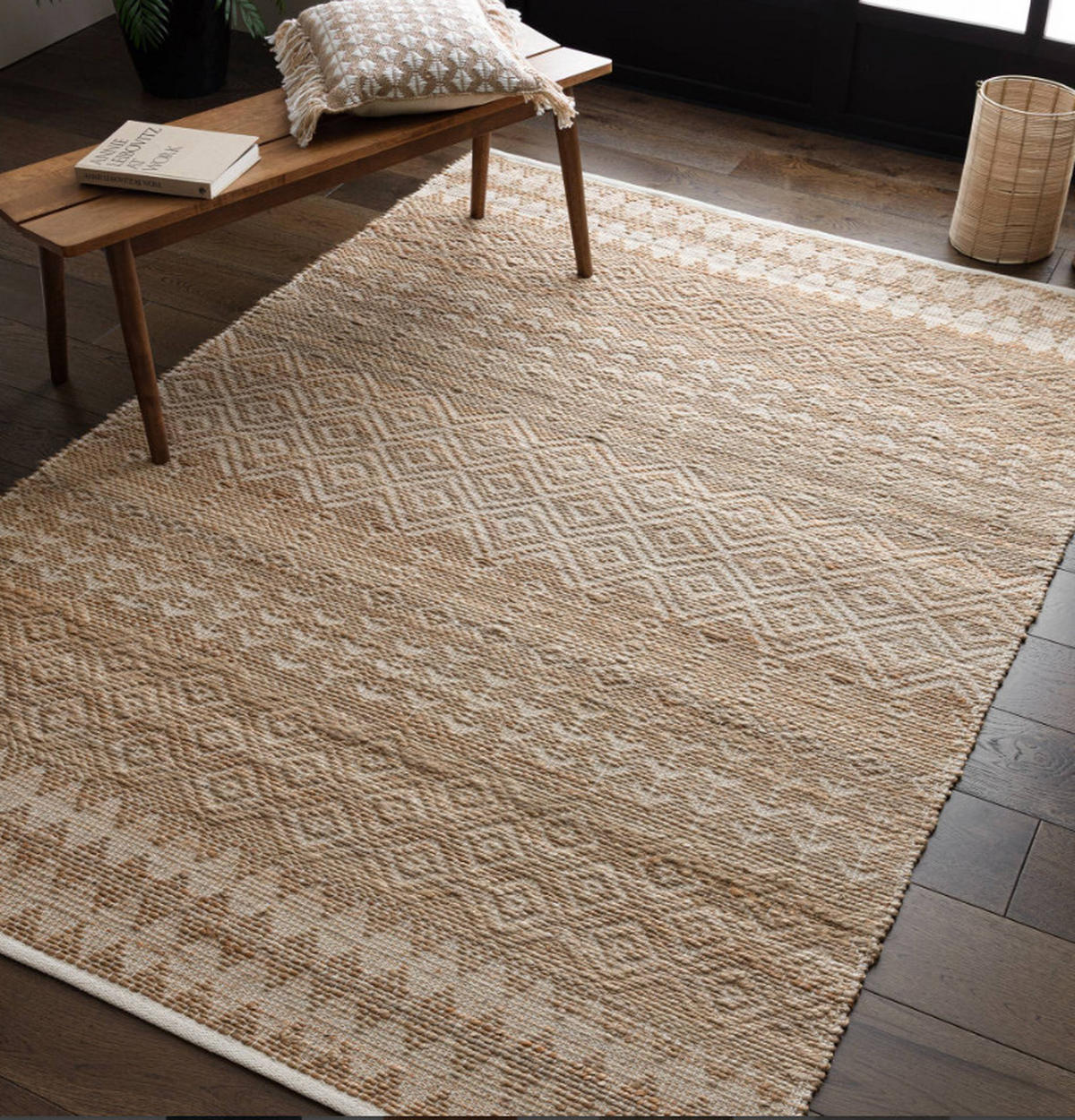 TEPPICH Naturfaser SEHRA Beige 120x170 cm - Beige, Naturmaterialien (120/170cm) - Novatrend