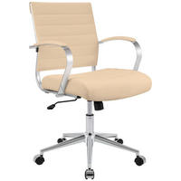 DREHSTUHL Echtleder Creme - Chromfarben/Creme, Leder/Metall (57/90/62cm) - CLP