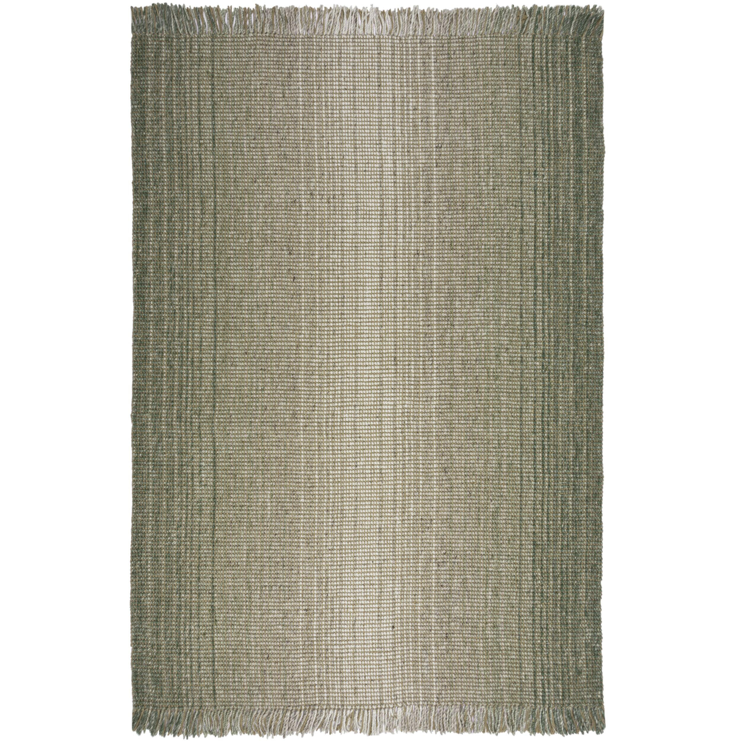 TEPPICH Jute-Wolle-Mix, handgewebt WEAVER, Grün 160x230 cm - Grün, Textil (160/230cm) - KADIMA DESIGN