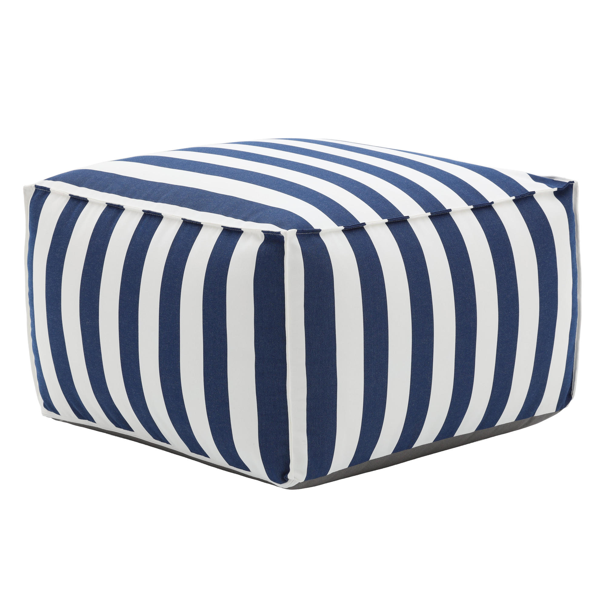 OUTDOOR Pouf Sitzsack SOFT für Garten & Terrasse, Blau - Blau, Textil (70/40/70cm) - Muffo